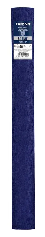 Rotlle Paper Crespó (Pinotxo) Canson 50x250cm blau ultramar