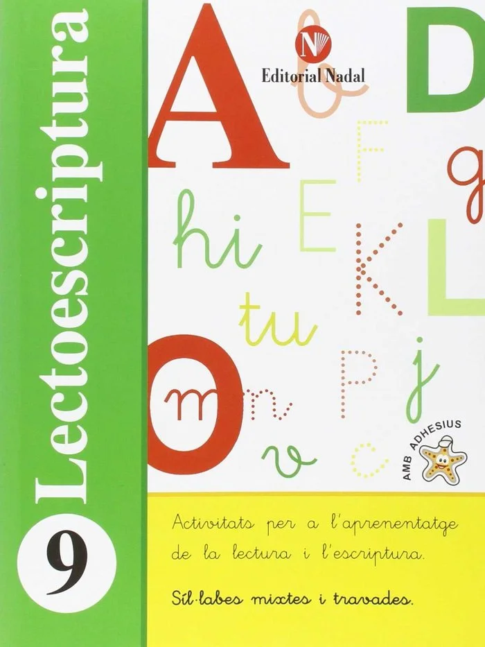 Cuaderno Lectoescriptura 09 Nadal recomendado para Lectoescritura para el curso Infantil con una edad recomendada de 3 a 6 años. Es un cuaderno de...