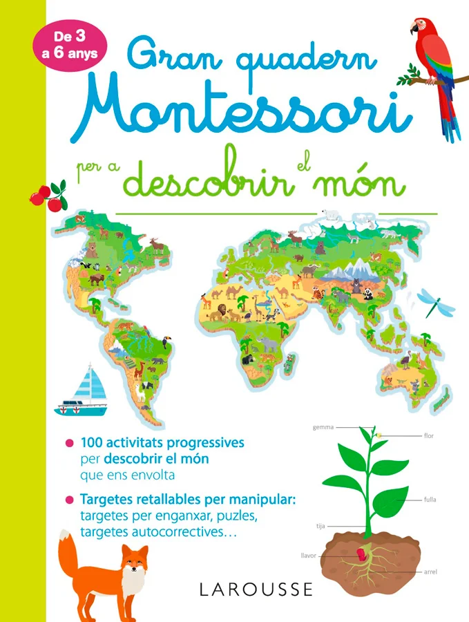 <i>Gran Quadern Montessori Per Descobrir El Món Larousse 9788417720278</i><BR><BR>Aquest quadern, que segueix el mètode Montessori, conté nombrose...