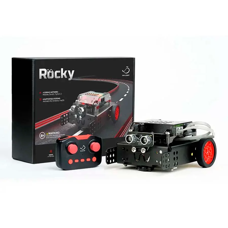 <p><strong>WhalesBot Rocky Kit de Robot Educatiu per a Programació</strong><br><br>El WhalesBot Rocky és un kit complet de robòtica educativa, ide...