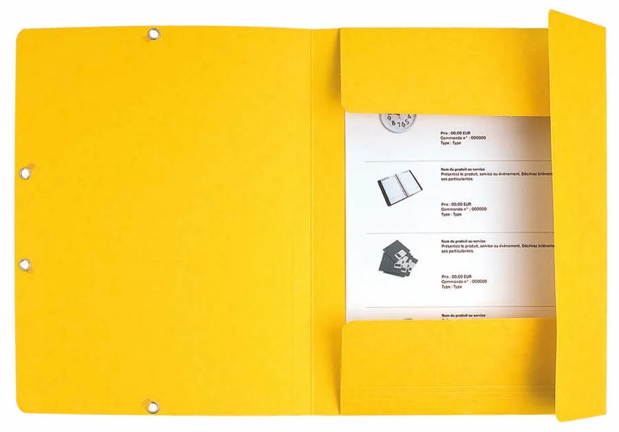 Carpeta 3 solapes A4 Exacompta colors assortit