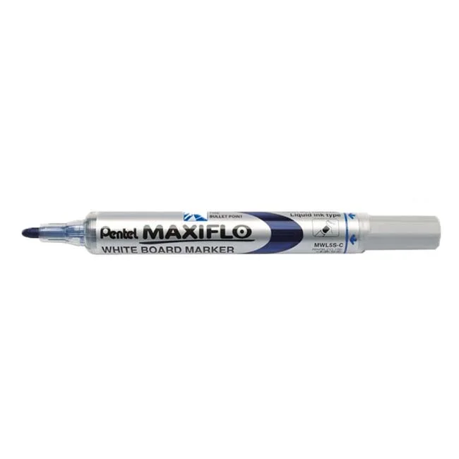 Retolador pissarra blanca Maxiflo blau 12u