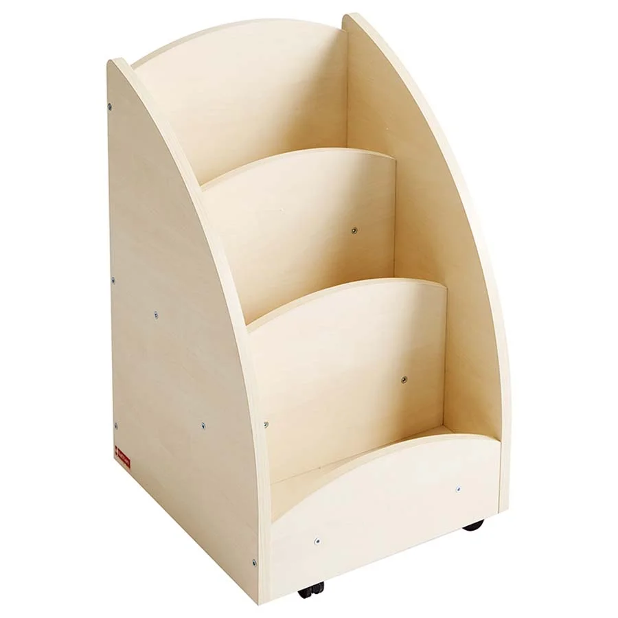 <p>Expositor de llibres amb 3 compartiments que permet la presentació i l'emmagatzematge de petites seleccions de treballs<br><li>Els porta-etique...