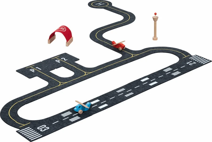 El <b>Circuit aeroport</b> de <b>Goki</b> és un complet set de joc modular de 29 peces que permet recrear tot l'entorn d'una terminal aèria. El co...