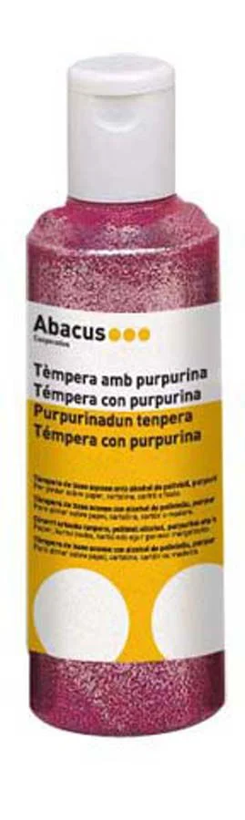 Témpera Abacus amb purpurina 250ml rosa Témpera Abacus amb purpurina 250ml rosa