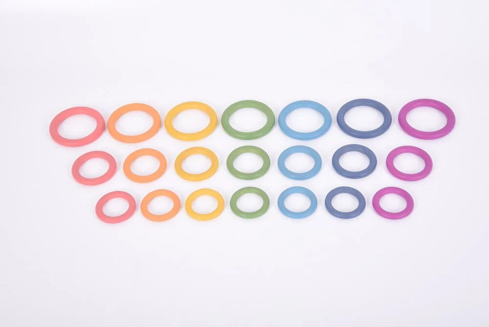 Anelles de fusta Rainbow Anelles de fusta Rainbow