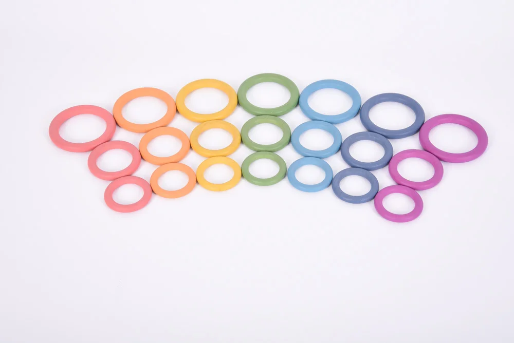 Anelles de fusta Rainbow Anelles de fusta Rainbow