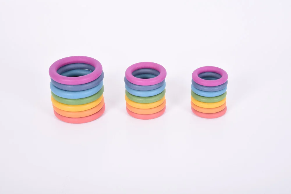 Anelles de fusta Rainbow Anelles de fusta Rainbow