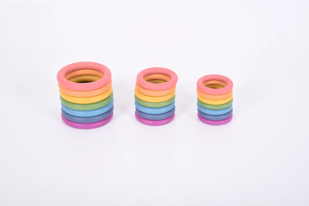 Anelles de fusta Rainbow Anelles de fusta Rainbow