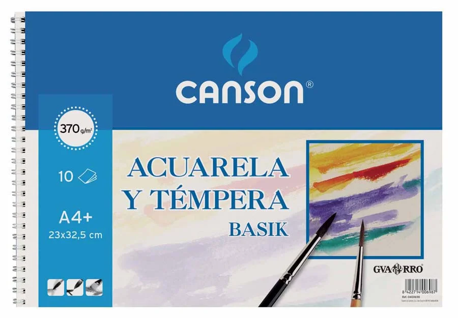 Bloc aquarel·la Guarro Basik 23x32 10 fulls