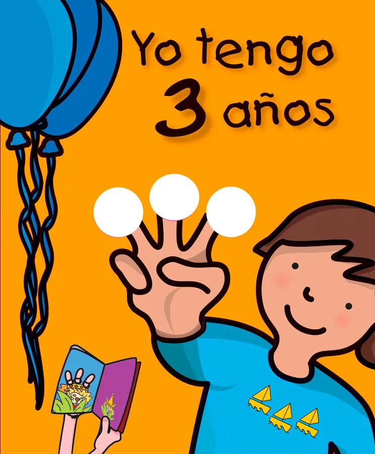 Yo tengo 3 años es un cuento educativo para niños y niñas que cumplan tres años. Con sus deditos completarán los simpáticos dibujos y aprenderán s...