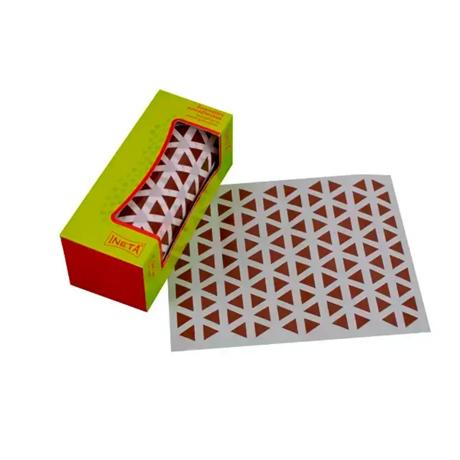 Gomets Triangle petit 10,5mm rotlle rosa Gomets Triangle petit 10,5mm rotlle rosa