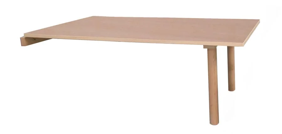 Taula fusta abatible paret 120x65 T1-46cm faig