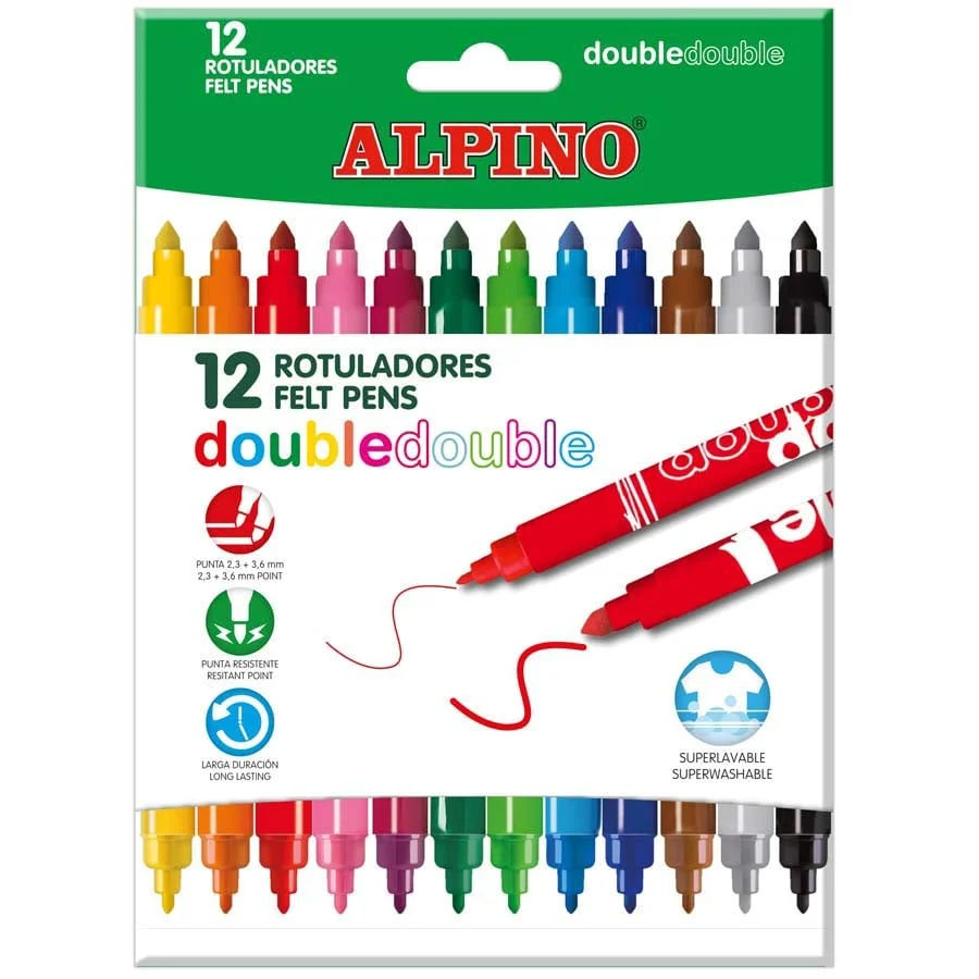 Retoladors Alpino Double 10+2 colors Retoladors Alpino Double 10+2 colors