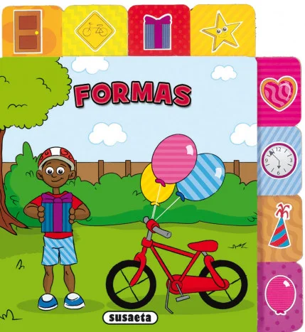 ¡Acompaña a Pablo a la fiesta y encuentra las formas!                                    Susaeta