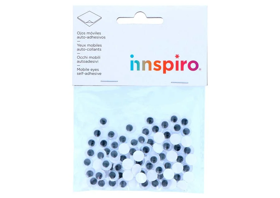 Ulls mòbils adhesius Innspiro 8mm 80u