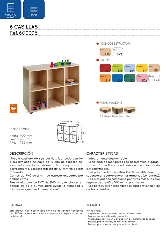 Moble baix 6 caselles estructura faig baldes faig Moble baix 6 caselles estructura faig baldes faig