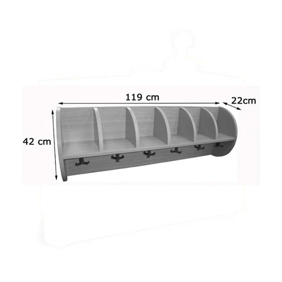Penjador formatgets 6 caselles i 6 penjadors faig Penjador formatgets 6 caselles i 6 penjadors faig