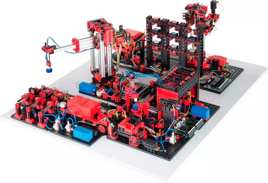 <p><strong>Fischertechnik Simulació de Fàbrica 24V</strong><br><br>Principals característiques:<br><ul><li>Model ideal d'ensenyament, simulació i ...