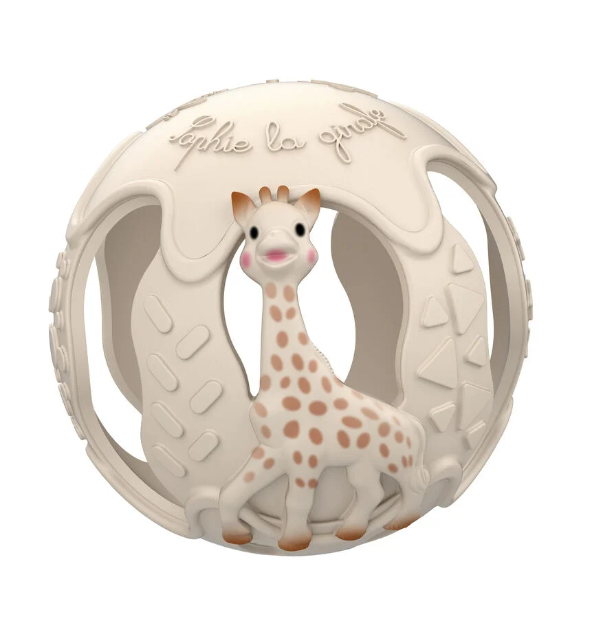 La pilota de Dentició Sensory Sophie la Girafe és una joguina feta al 100% de cautxú natural (hevea).<br> Dissenyada especialment per estimular el...