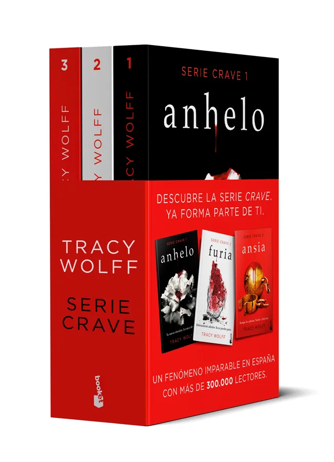 <p><strong>Pack que incluye los tres primeros títulos, Anhelo, Furia y Ansia, de la exitosa Serie Crave de Tracy Wolff que ya ha cautivado a más d...