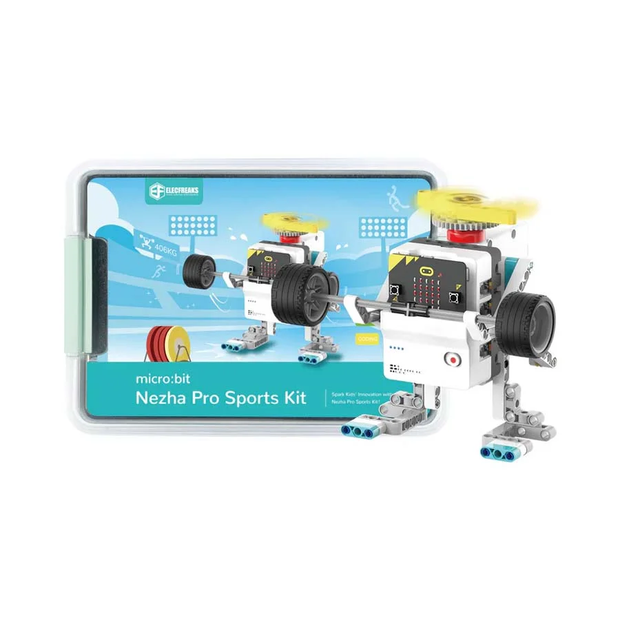 <p><strong>ELECFREAKS Nezha Pro Sports Kit per micro:bit</strong><br><br>Ideal per a projectes STEAM al Cicle Superior i Secundària, aquest kit pe...