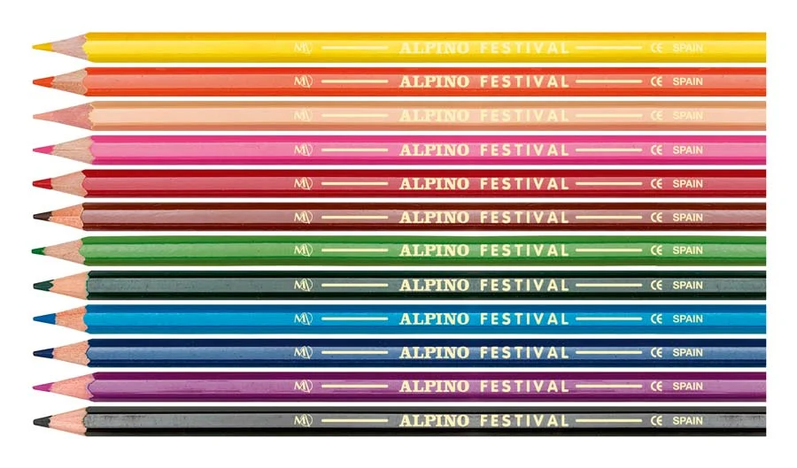 Llapis de colors Alpino Festival pack escolar 144u