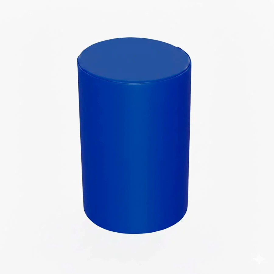 Cilindre d'escuma baby curt 35øx55cm blau