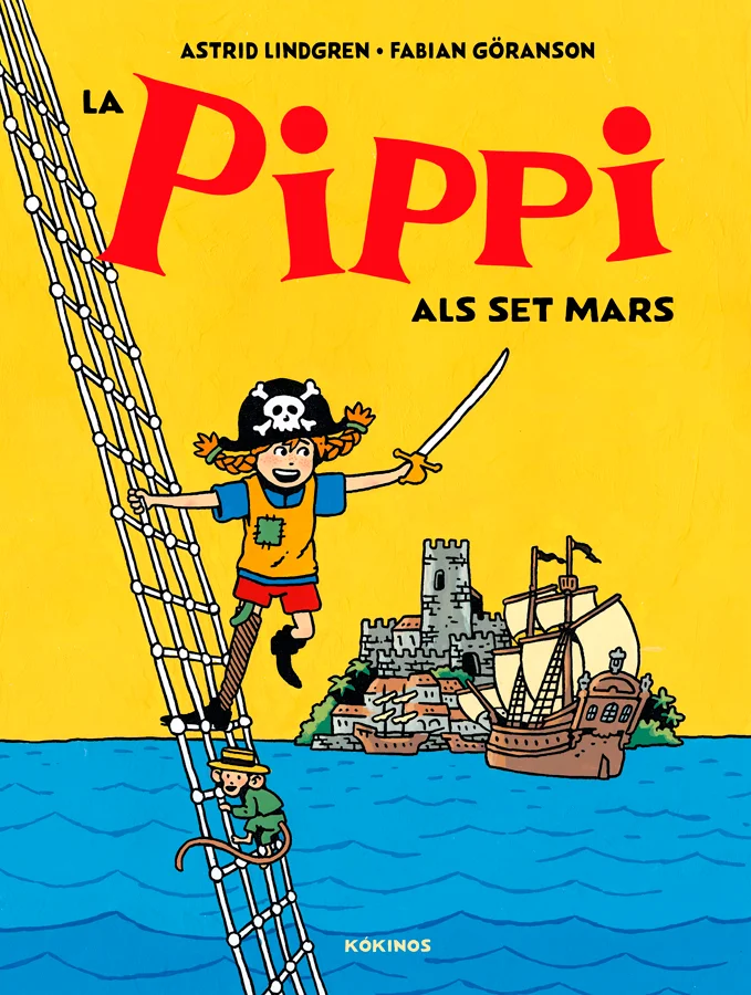 Un dia, la Pippi, en Tommy i l'Annika troben a l'aigua una ampolla amb un missatge. És del pare de la Pippi, el capità Calcesllargues, que l'han f...
