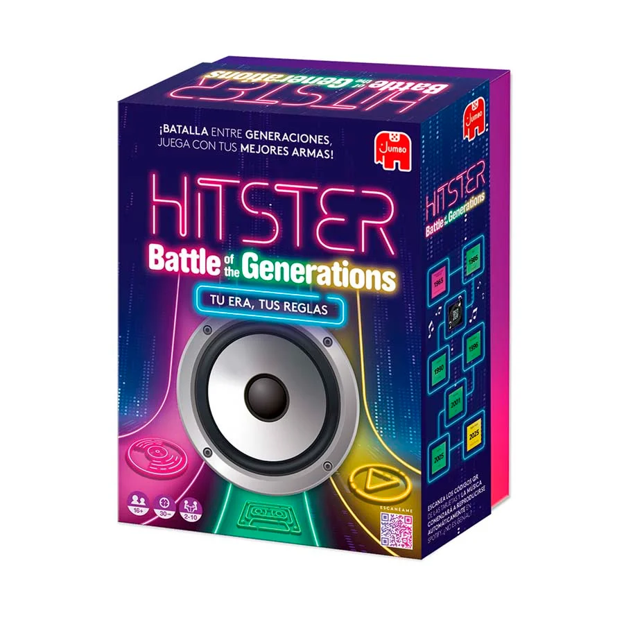 <b>Hitster Batalla de Generacions</b><br>Qui té millor memòria musical, els grans o els joves? Descobreix-ho amb <b>Hitster Batalla de Generacions...