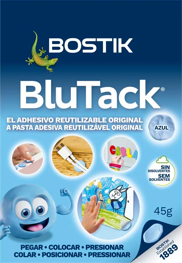 Pasta adhesiva blava Blu-Tack 57g