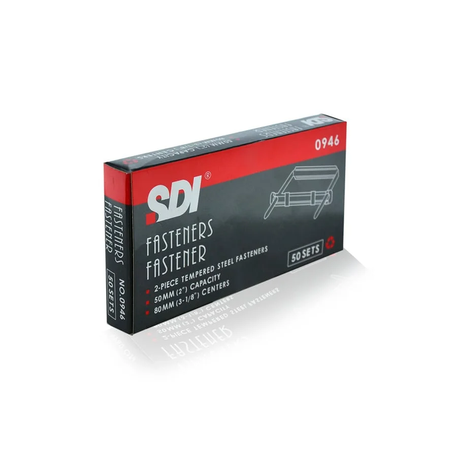 Enquadernadors niquelats Office Box Fastener 50u Enquadernadors niquelats Office Box Fastener 50u